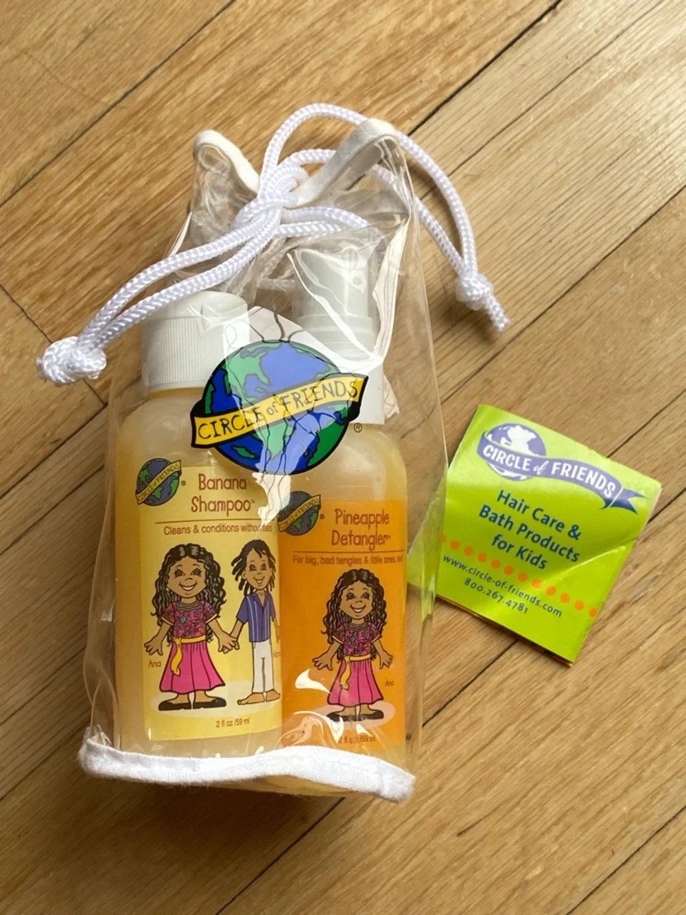 Circle of Friends Kids Shampoo Detangler & Bubble Bath Travel Set 3pc.